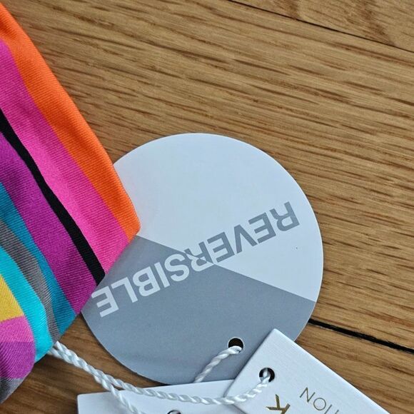 Trina Turk Louvre Stripe Reversible High Neck One Piece Swimsuit Size 12 - Picture 9 of 16